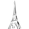 Sticker Tour Eiffel Design
