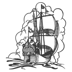 Sticker Bateau Galion