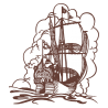 Sticker Bateau Galion