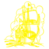 Sticker Bateau Galion
