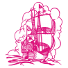 Sticker Bateau Galion