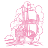 Sticker Bateau Galion