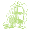 Sticker Bateau Galion