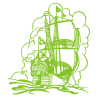 Sticker Bateau Galion