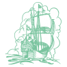Sticker Bateau Galion