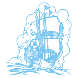 Sticker Bateau Galion