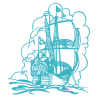 Sticker Bateau Galion