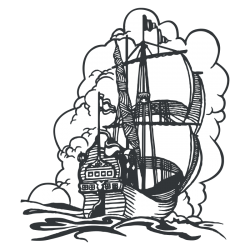 Sticker Bateau Galion