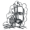 Sticker Bateau Galion