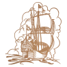 Sticker Bateau Galion