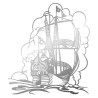 Sticker Bateau Galion