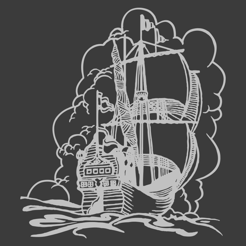 Sticker Bateau Galion
