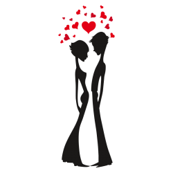 Sticker Couple d'amoureux
