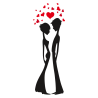 Sticker Couple d'amoureux