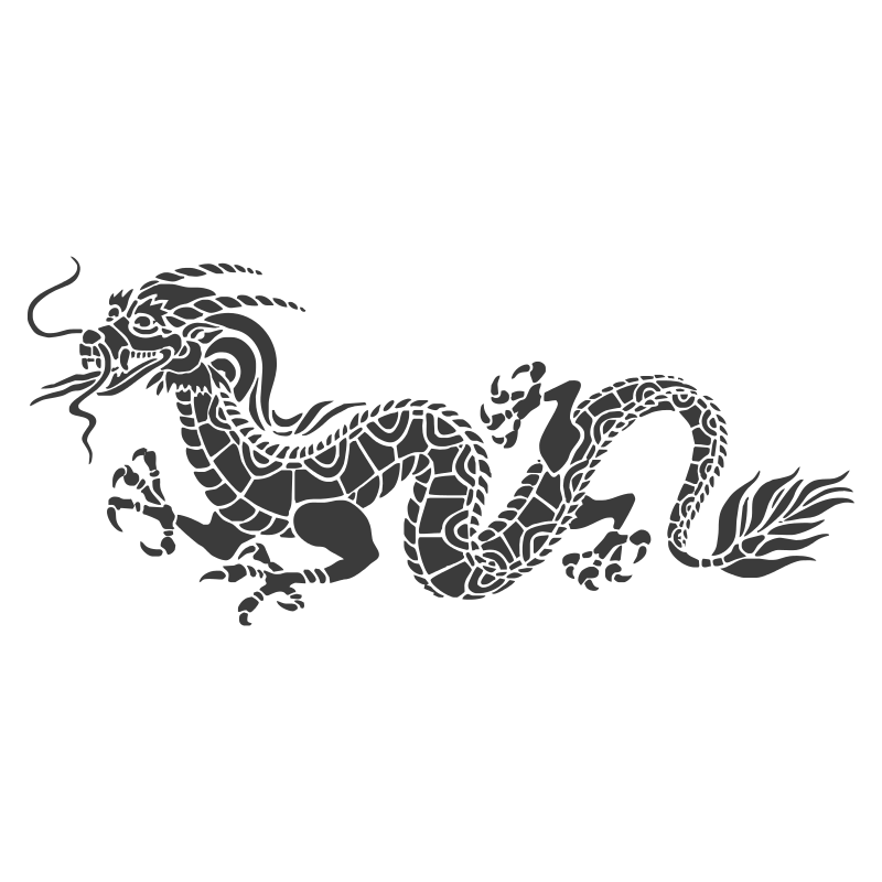 Sticker Dragon Chinois