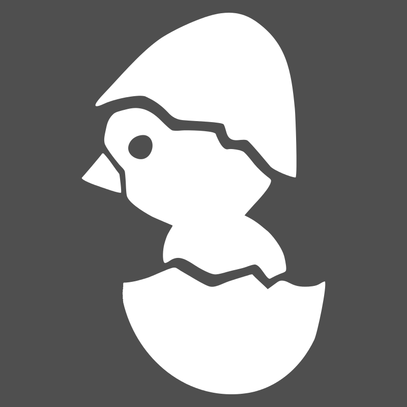 Pochoir poussin