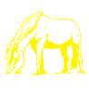 Sticker Cheval qui broute