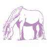 Sticker Cheval qui broute