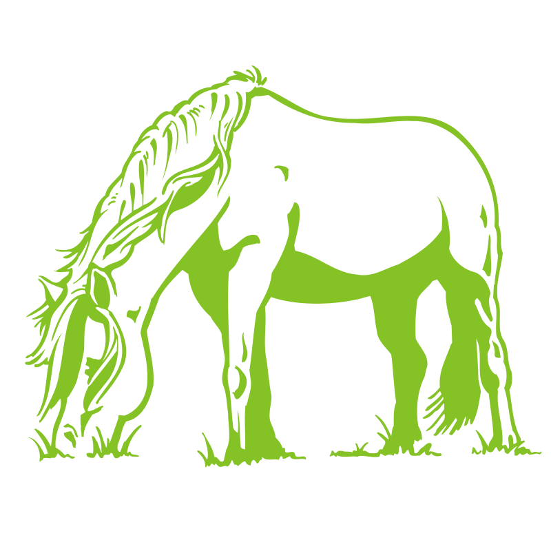 Sticker Cheval qui broute
