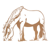 Sticker Cheval qui broute