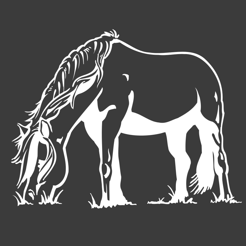 Sticker Cheval qui broute