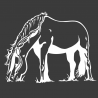 Sticker Cheval qui broute