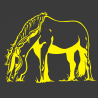 Sticker Cheval qui broute