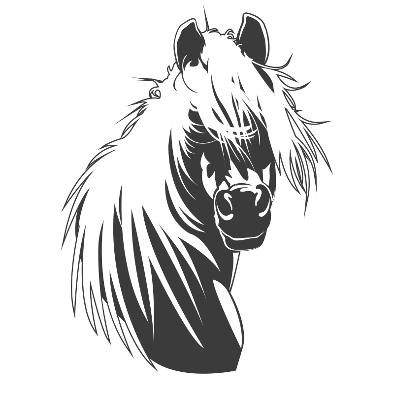 Sticker Tête de cheval