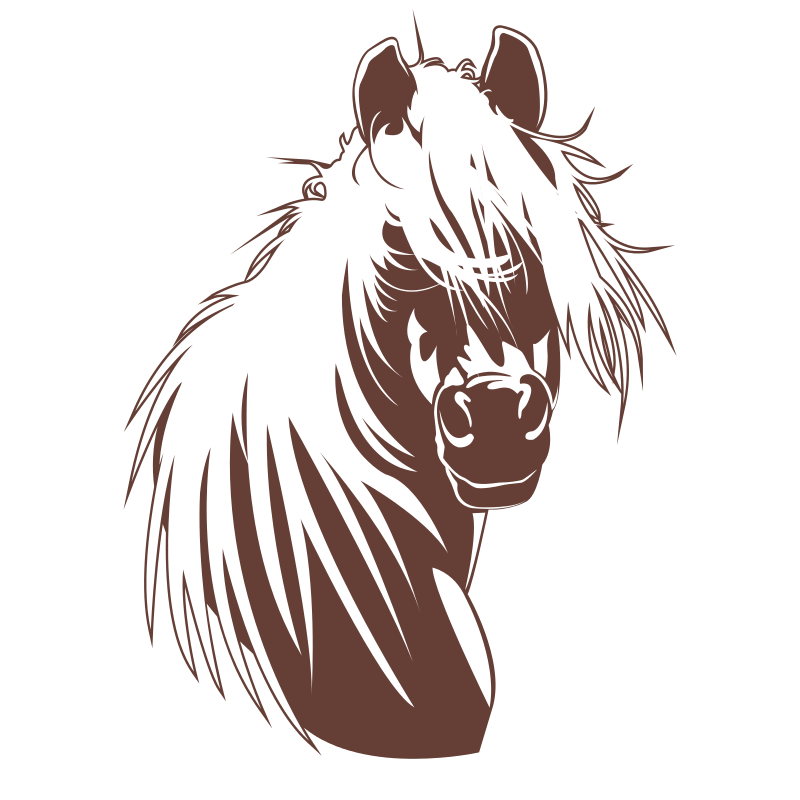 Sticker Tête de cheval