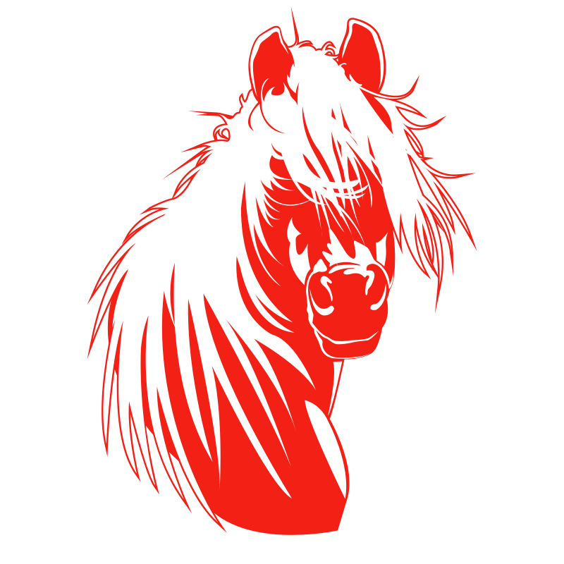 Sticker Tête de cheval