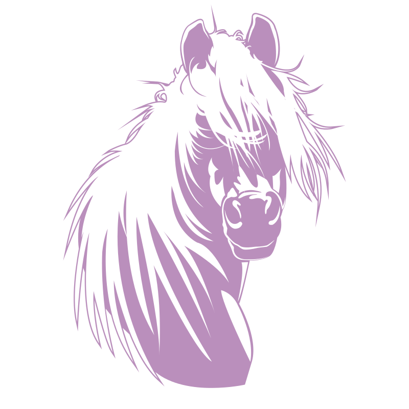 Sticker Tête de cheval