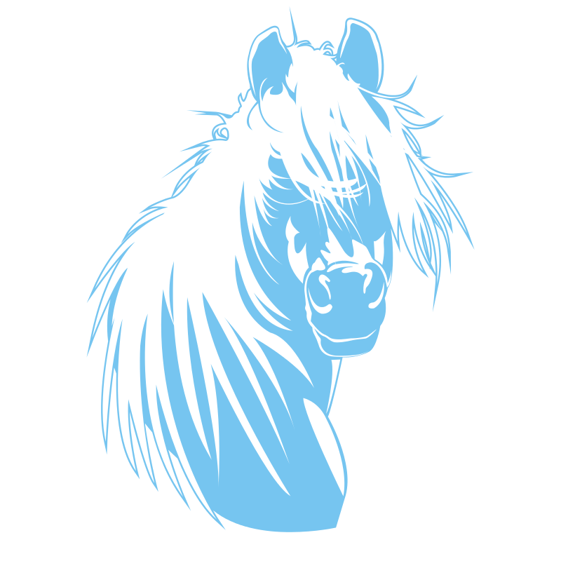 Sticker Tête de cheval