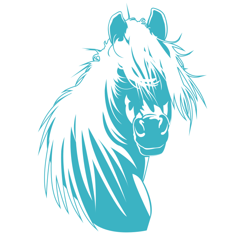Sticker Tête de cheval