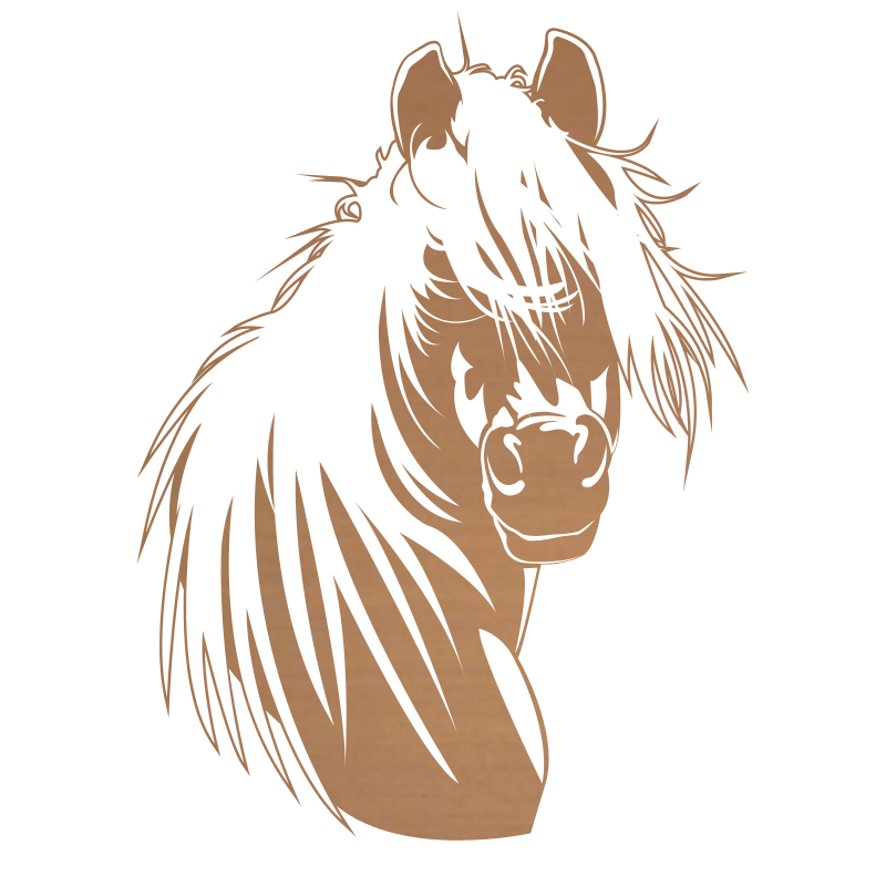 Sticker Tête de cheval