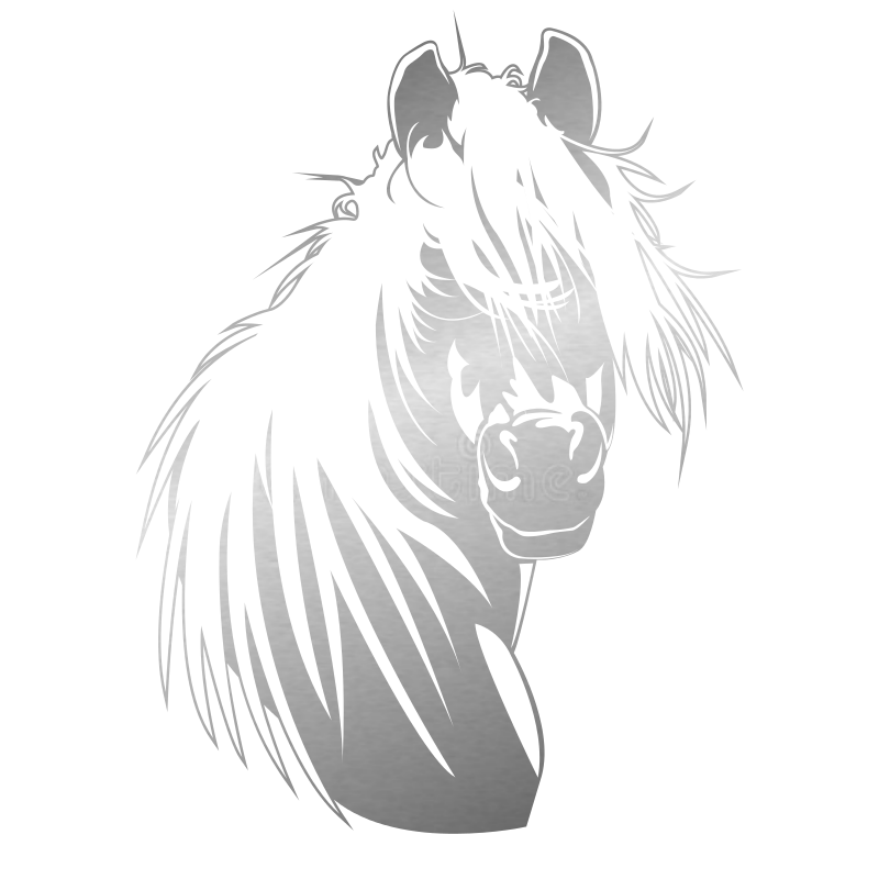 Sticker Tête de cheval