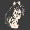 Sticker Tête de cheval