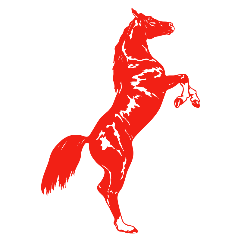 Sticker Cheval cabré