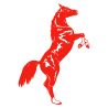 Sticker Cheval cabré