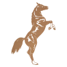 Sticker Cheval cabré