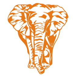 Sticker Éléphant de face