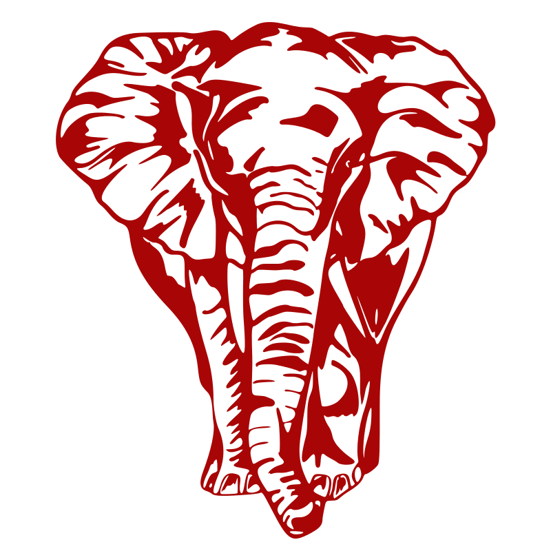 Sticker Éléphant de face