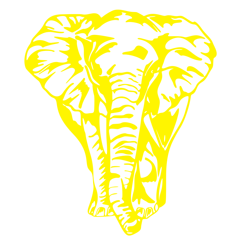 Sticker Éléphant de face