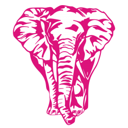 Sticker Éléphant de face