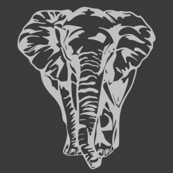 Sticker Éléphant de face