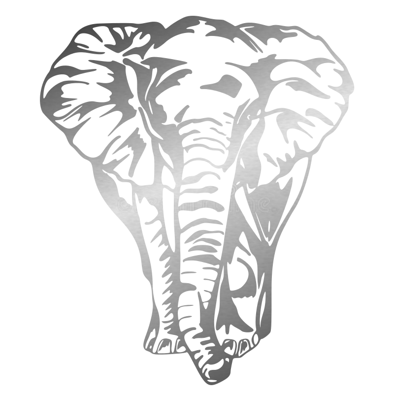 Sticker Éléphant de face