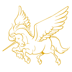 Sticker Licorne Ailée