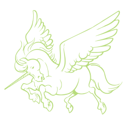 Sticker Licorne Ailée