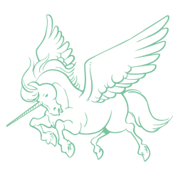 Sticker Licorne Ailée