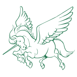 Sticker Licorne Ailée