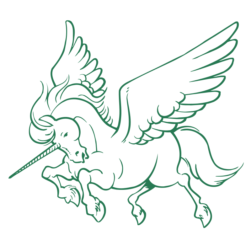 Sticker Licorne Ailée